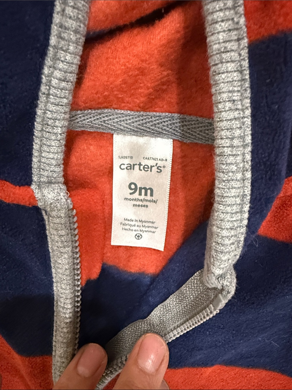 Carter’s, Converse Fleece one pieces size 6 to 9 months bundle - Picture 5 of 9